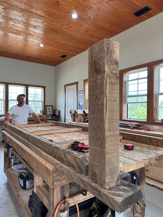 Reclaimed Redwood Dining Table Etsy