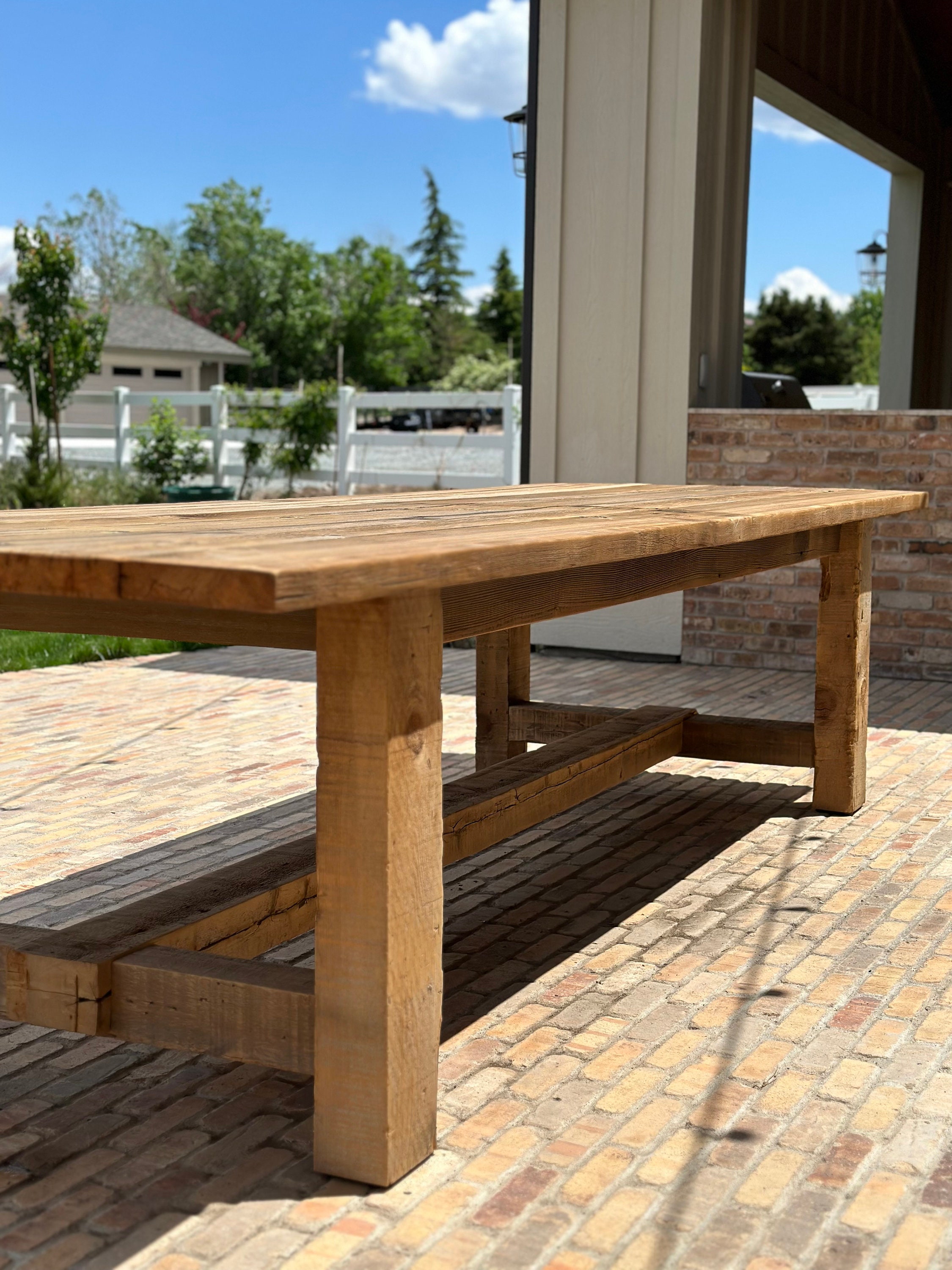 Farmhouse Style Dining Table - Etsy