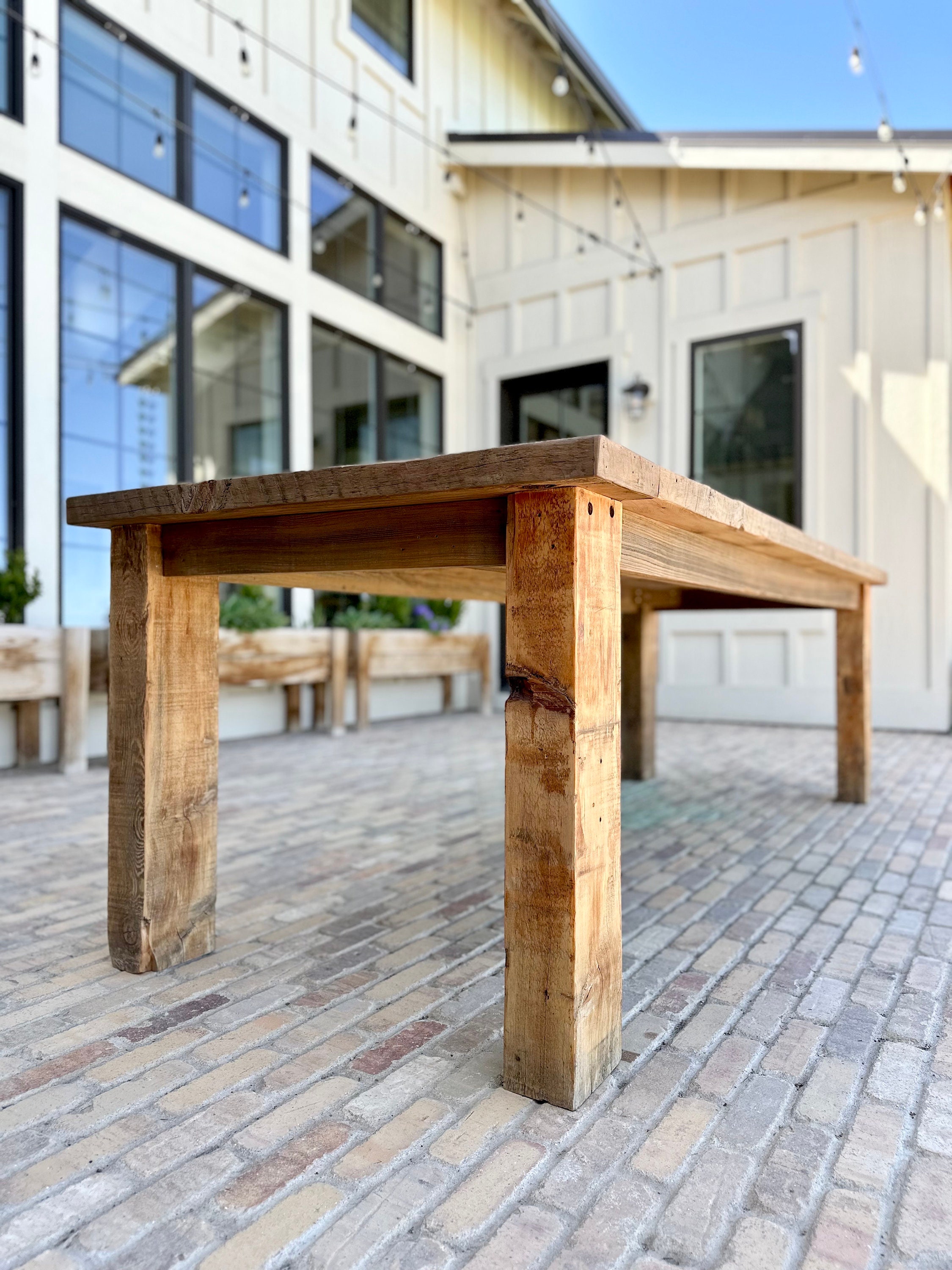 Farmhouse Style Dining Table - Etsy