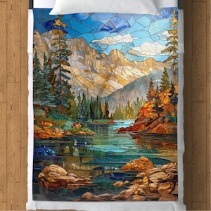 Blanket Yellowstone National Park Artic Fleece Blanket (60&quot; x 80&quot;) Park, Nature, Outdoor, Hiking, Camping Lover Artful Outdoors Gift