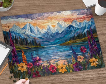 Puzzle Park Narodowy Denali, 1000 elementów, prezent dla miłośnika przyrody, artystyczny witraż, sztuka ścienna z motywem parku