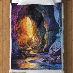Blanket Mammoth Cave National Park Artic Fleece Blanket (60&quot; x 80&quot;) Park, Nature, Outdoor, Hiking, Camping Lover Artful Outdoors Gift