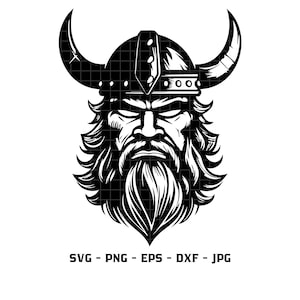 Viking SVG PNG EPS - Clip Art Viking Icon Digital Instant Download