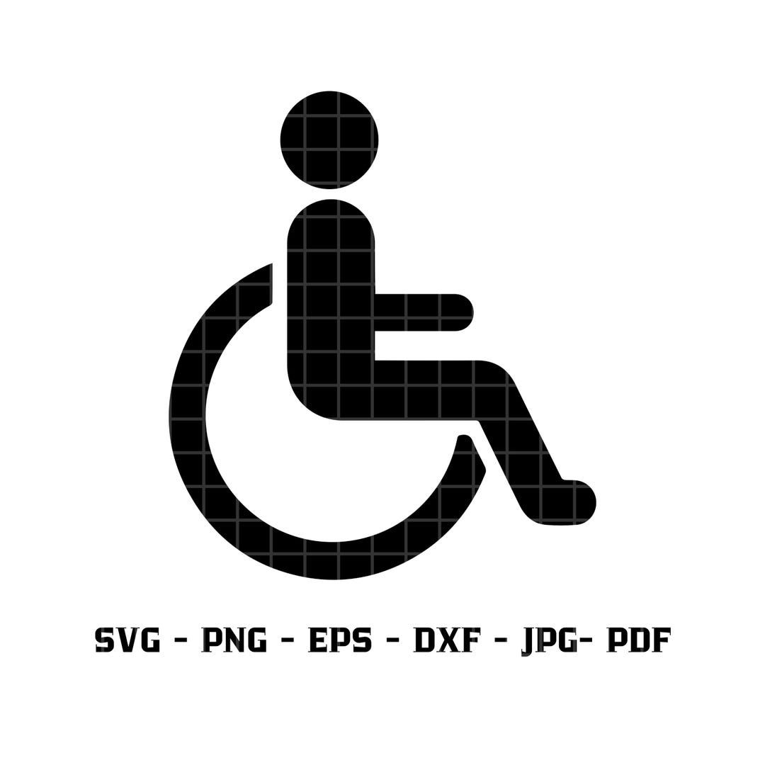 Wheelchair Accessible Icon SVG, Disability Symbol Clipart, Handicapped ...