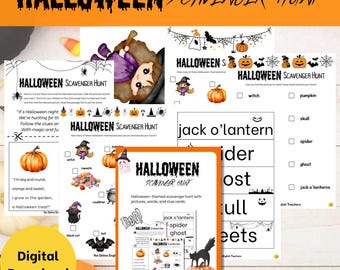 Halloween Scavenger Hunt, Halloween Scavenger Hunt Printable, Halloween Scavenger Hunt Games, Halloween Scavenger Hunt for Kids, Halloween