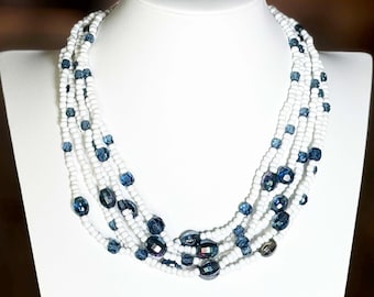 Winter Sky Cascade Necklace