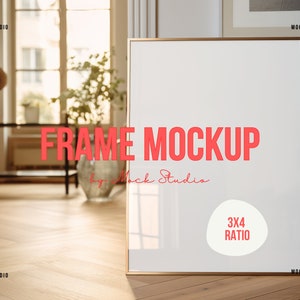 Gold frame mock-up poster mockup scene reflections Minimal wooden frame print mockup frame Digital template PSD smart object frame mock up