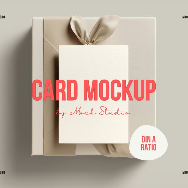 DIN A Textured Paper Card mockup | A5 A6 Invite Print Flat lay mock-up | Minimal lifestyle mockup | Digital template PSD smart frame mock up