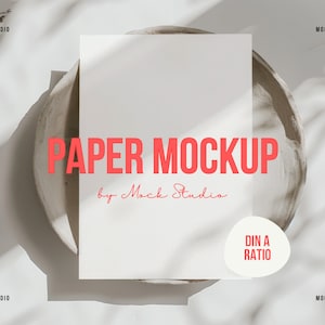 Maquete de cartão sem moldura | Maquete de casamento | Maquete estacionária de papel de convite | Maquete de convite | Maquete neutra do Boho | Maquete de papel de objeto inteligente