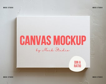 DIN A Horizontal Canvas Mockup: Landscape Art PSD Template (Digital Download)