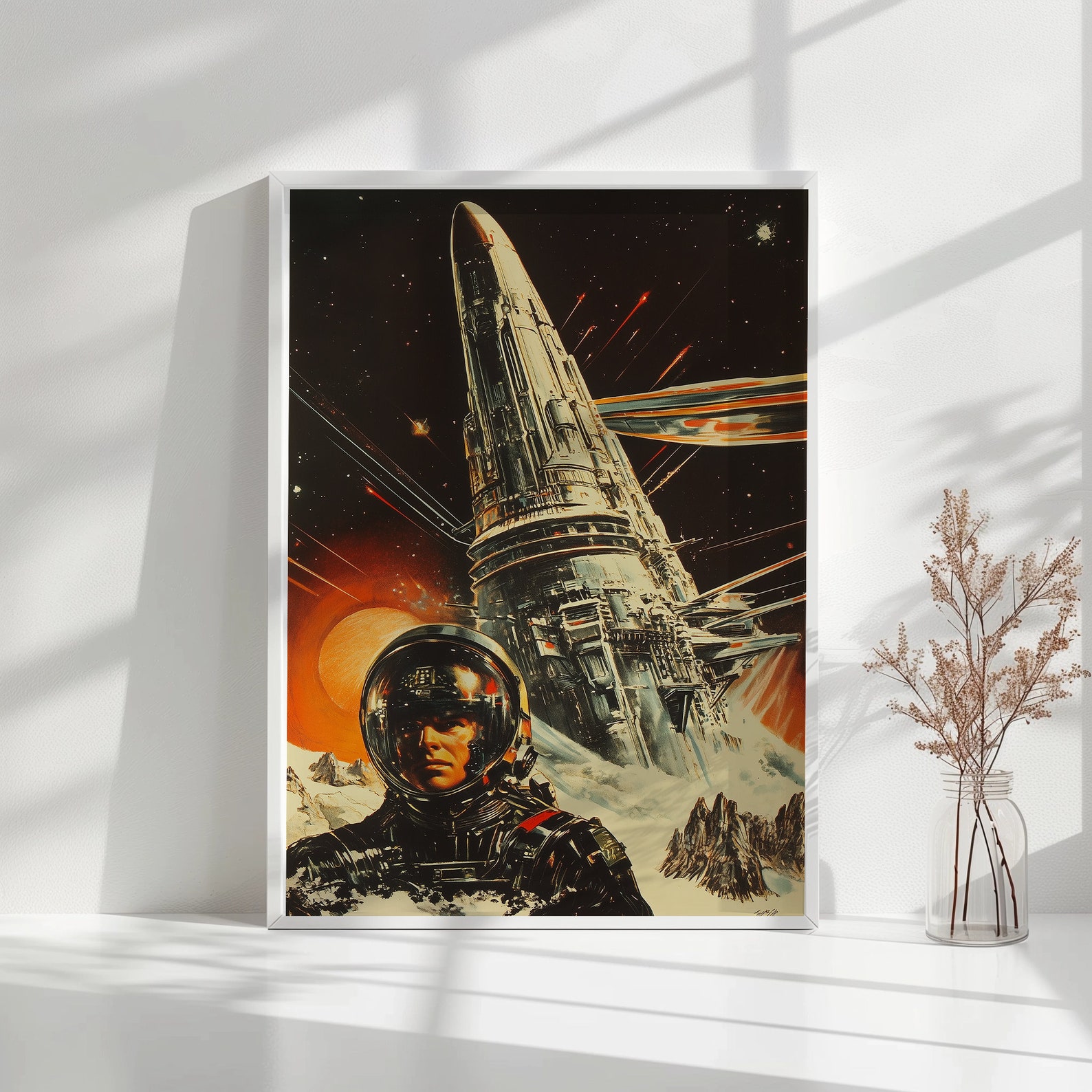 Vintage Sci Fi Poster Digital Download Scifi Art retro Scifi Digital ...