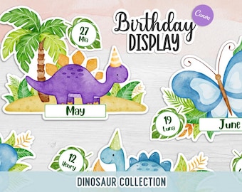 Dinosaur Classroom Birthday Display | Birthday Bunting