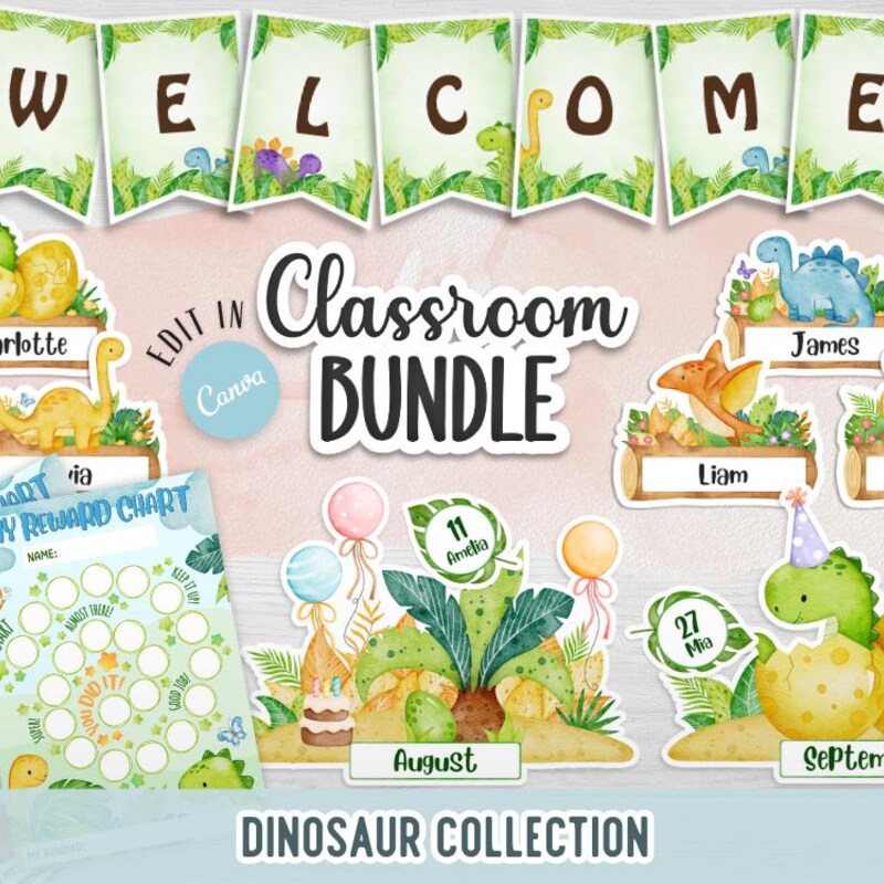 Dinosaur Theme Classroom Decor - Etsy
