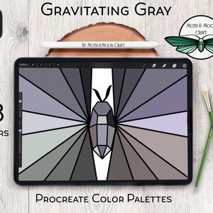 Gravitating Grays Procreate Color Palette Grays