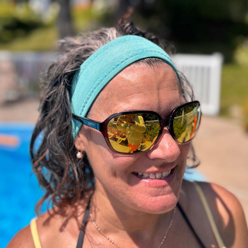 SCUBA accessories Headband Non slip Neoprene Stretchy Headband Gift for SCUBA Diver. Protects from the sun and keeps your hair in check! image 9
