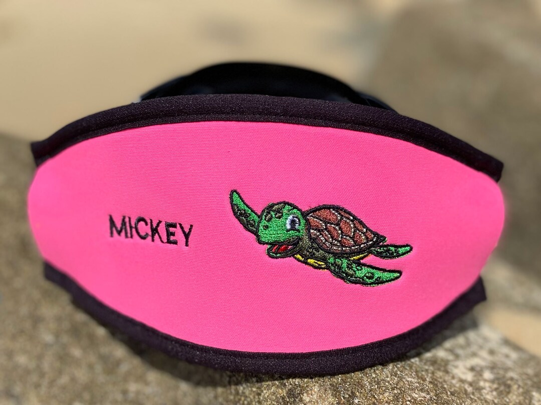 Personalized & Customizable Scuba Diver Gift Turtle SCUBA Mask Strap