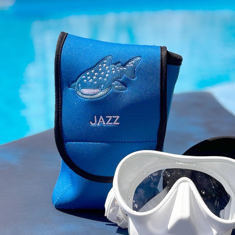Personalized Neoprene Scuba Dive Mask Bag – Custom Whale Shark ...