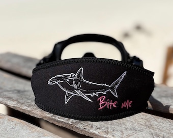 Personalized & Customizable - Scuba Diver Gift - Hammerhead SCUBA mask strap cover - hammer head shark