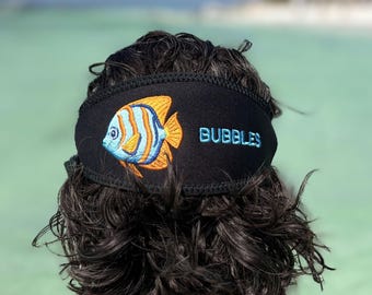 Personalized & Customizable - Scuba Diver Gift - ANGELFISH SCUBA mask strap cover - Angel Fish