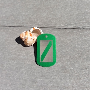Laser Engraved Scuba Tag | Double-Sided BCD ID Tag | Dive Flag Design + Custom Text | Custom Dive Tag