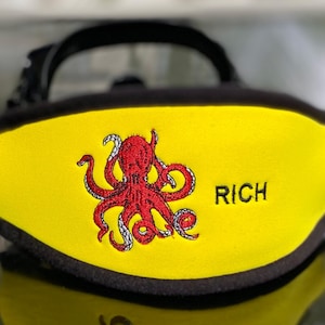 Personalized & Customizable - Scuba Diver Gift Octopus SCUBA mask strap cover