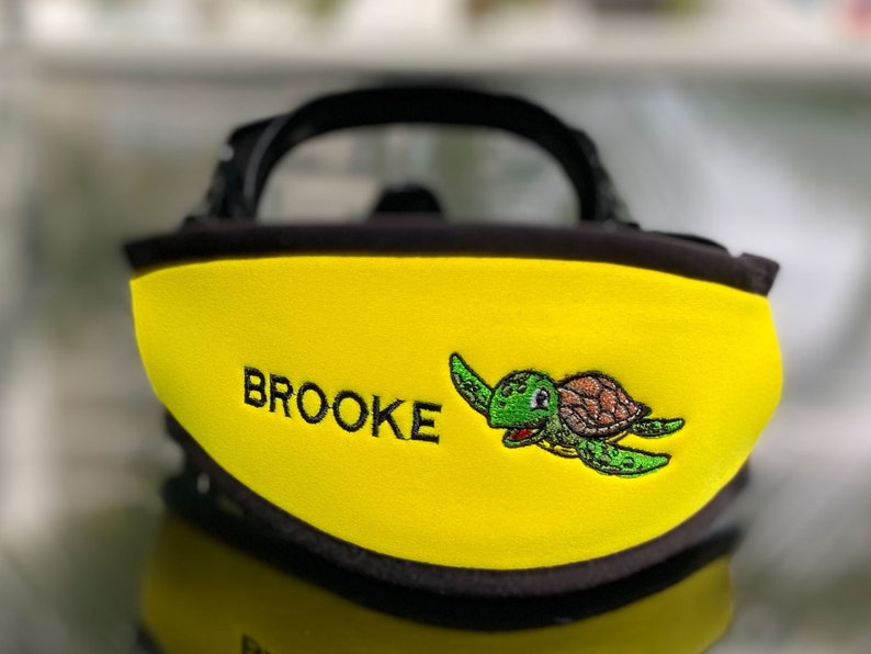Personalized & Customizable Scuba Diver Gift Turtle SCUBA Mask Strap
