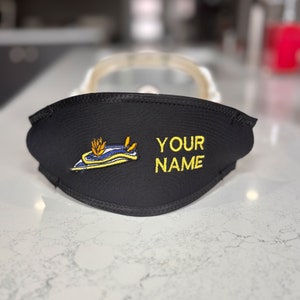 Personalized & Customisable Nudibranch Chromodoris magnifica SCUBA mask strap cover - SCUBA diver gift for your diver who has everything