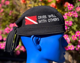 SCUBA Beanie: 2mm Neoprene Dive Flag Cap - Custom Text