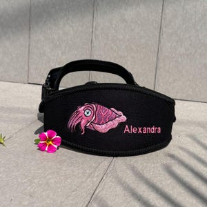Cuttle fish SCUBA mask strap - personalised and made to order