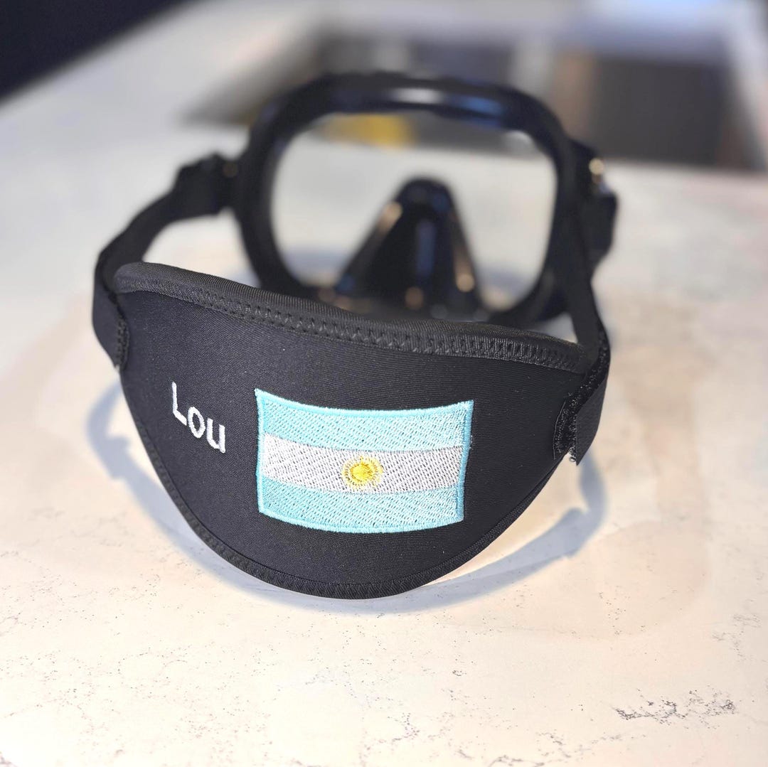 Argentina Flag SCUBA Mask Strap: Personalized Dive Mask - Etsy