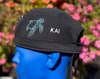 Custom SCUBA Beanie: 2mm Neoprene Hood with Turtle