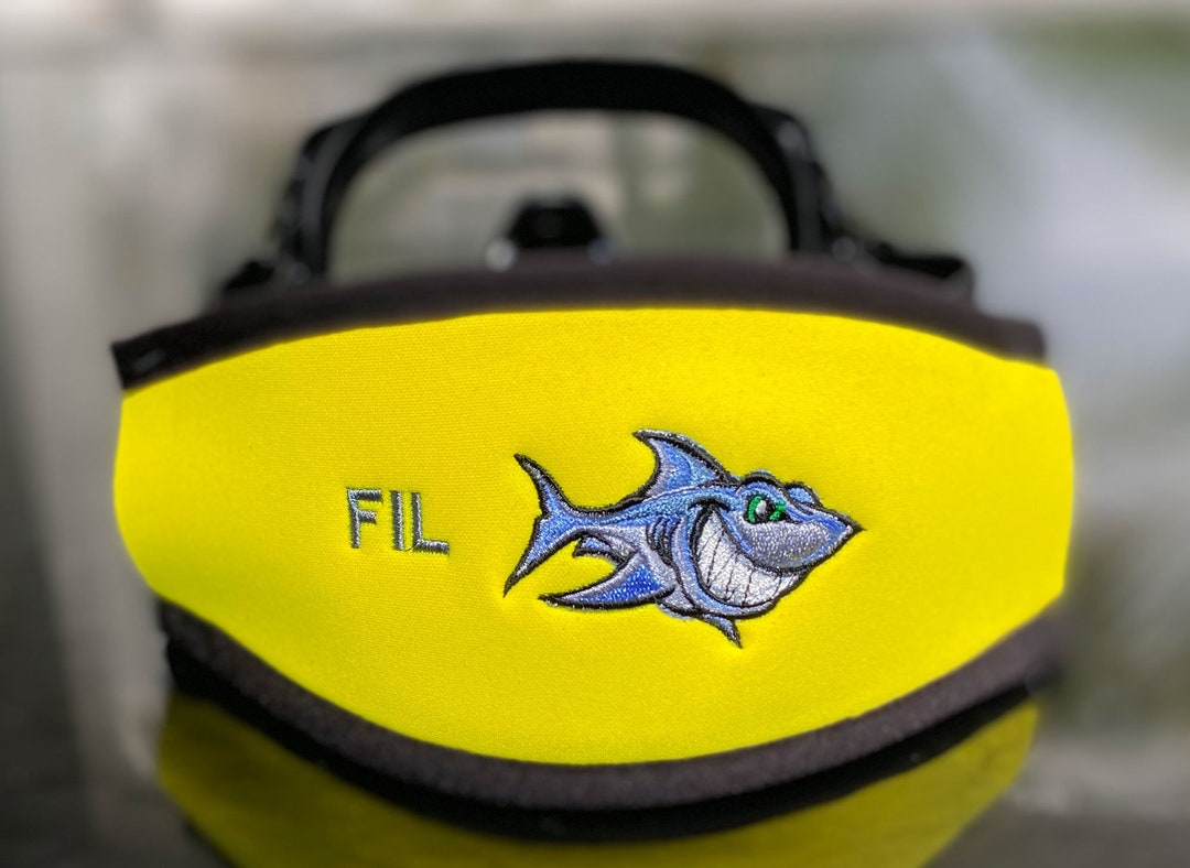 Personalized & Customizable Scuba Diver Gift Shark SCUBA Mask Strap