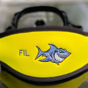 Personalized & Customizable - Scuba Diver Gift - Shark SCUBA mask strap cover