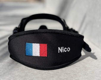 Bandje voor duikmasker met Franse vlag