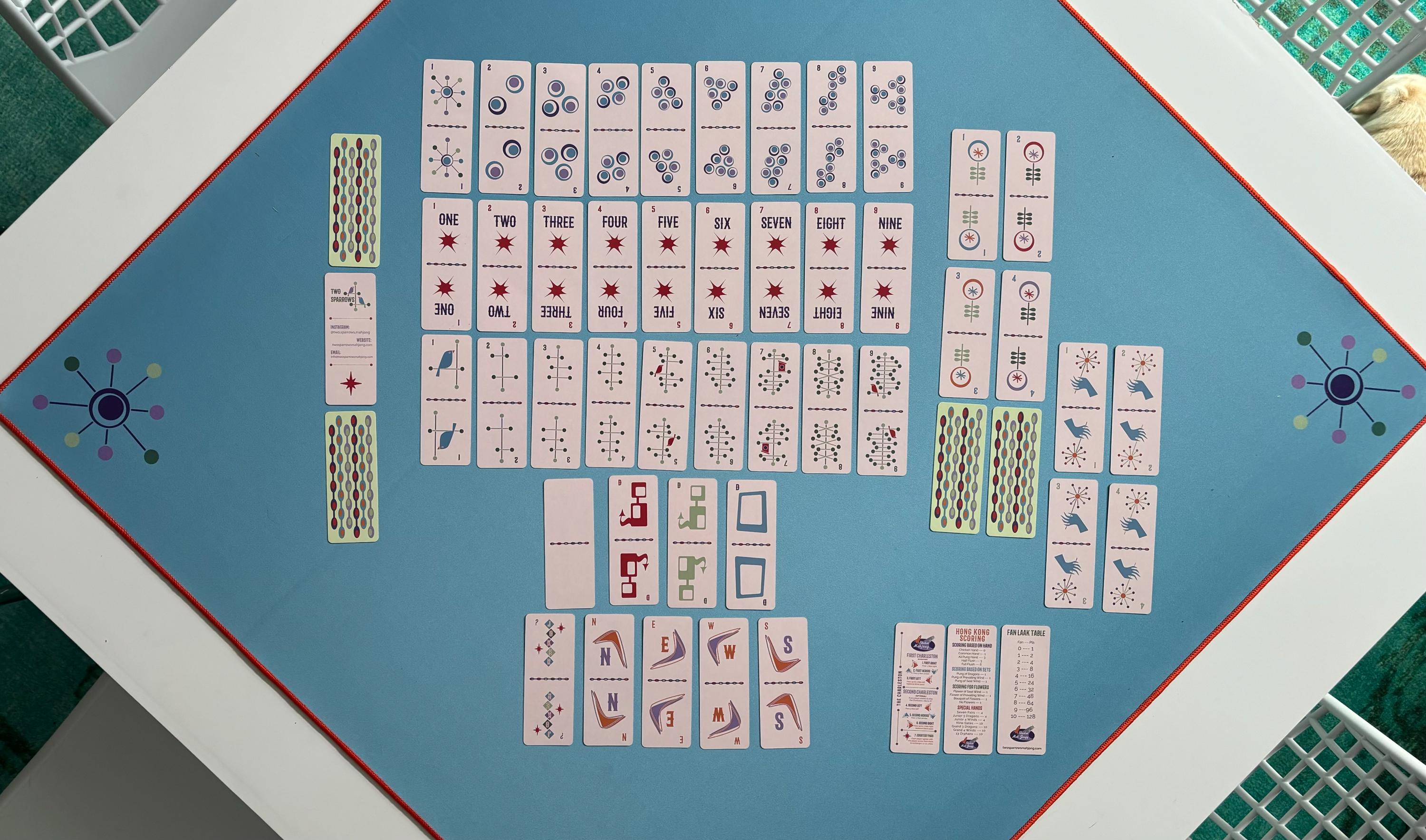 Atomic Age Mahjong Playing Cards From Two Sparrows Mahjong