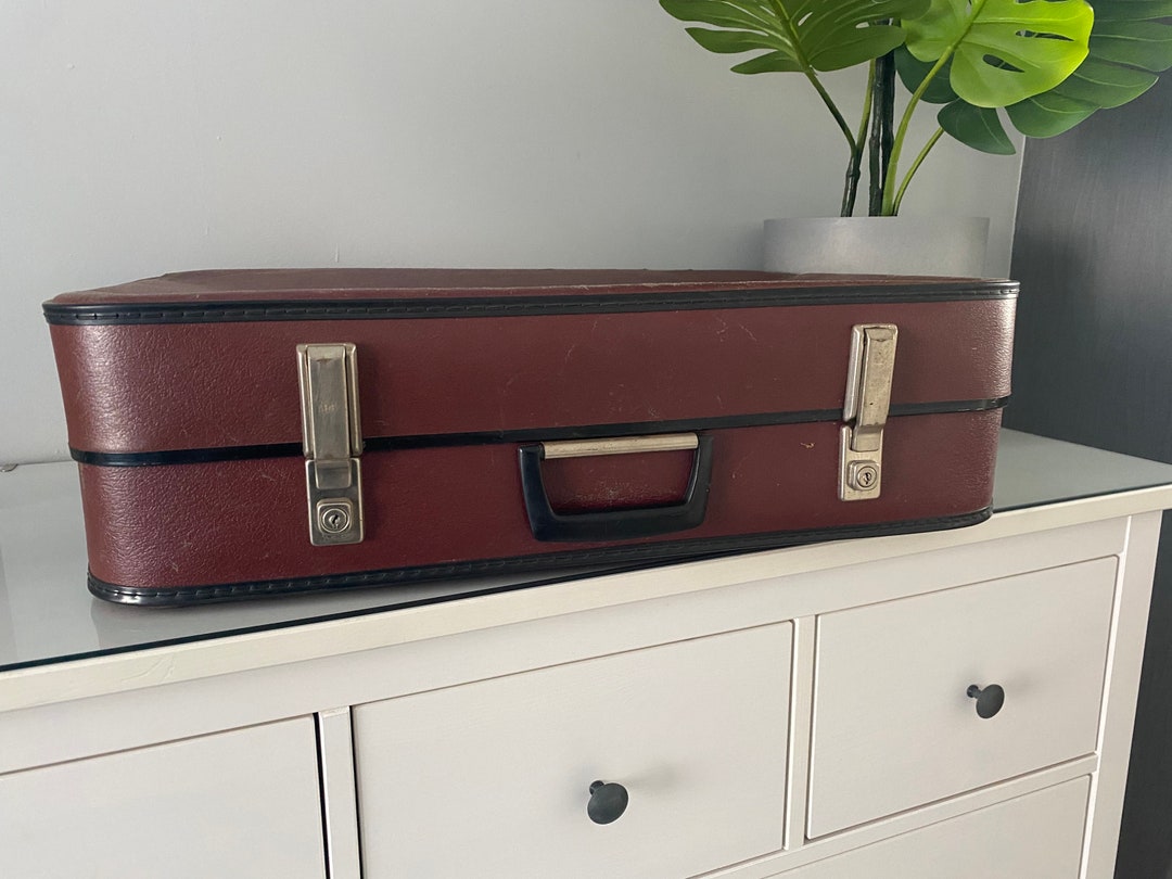 Large Vintage Suitcase Etsy UK