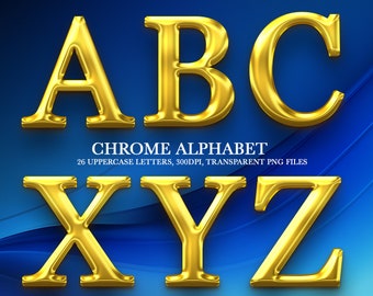 シャンパンゴールドのアルファベット PNG、エレガントなスクリプト文字