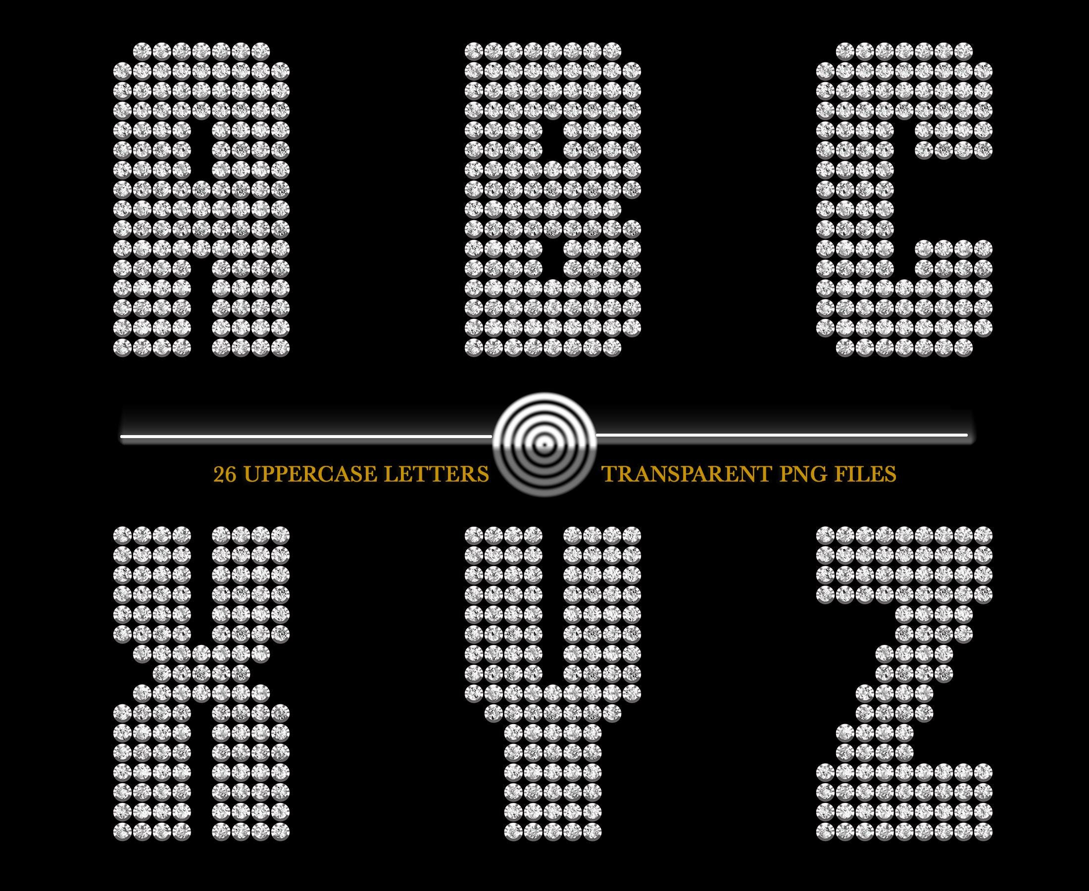 A-Z Diamond Stud Letters PNG Clipart,gems Alphabet,silver Letters ...