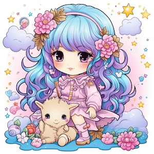 Fairy Kei Animal Coloring Book: Mindfulness & Anxiety Relief (PDF)