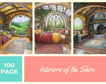 Shire Interiors Coloring Book: 100 Page Printable (PDF)