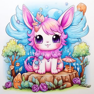 Fairy Kei Animal Coloring Book: Mindfulness & Anxiety Relief (PDF)