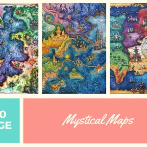 Livre de coloriage de 100 pages de cartes mystiques pour enfants et adultes, volume 1 PDF de 8,5 x 11 po, livre de coloriage imprimable