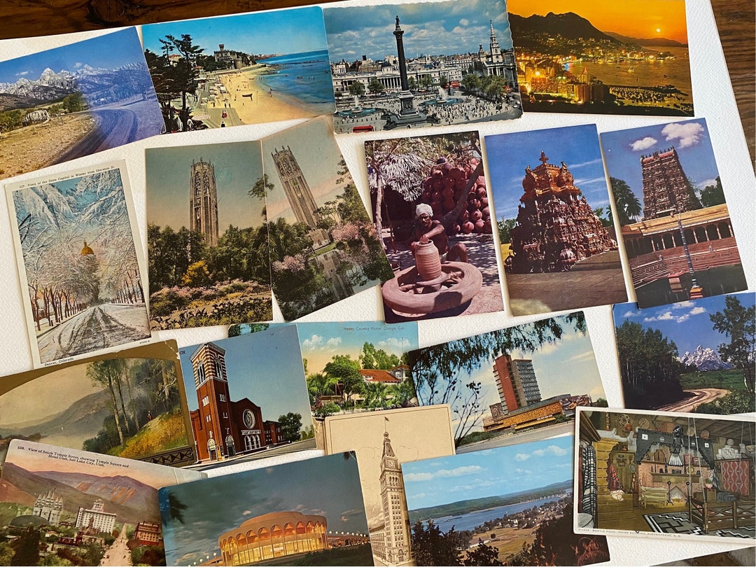 20 Antique Postcards With Various US Scenes. - Etsy