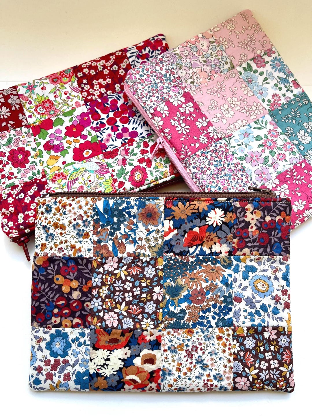 Trousse à maquillage patchwork Liberty