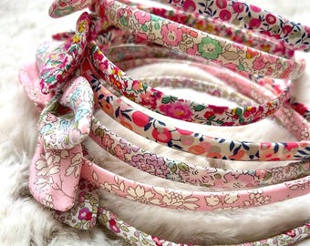 Liberty print headband, floral print headband, hair accessory, girl's hairstyle, woman's hairstyle, Liberty print accessory, girl's gift