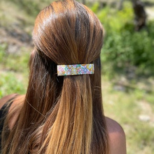 Barrette, barrette femme, grande barrette, barrette liberty, barrette cheveux, accessoire coiffure, accessoire liberty image 10