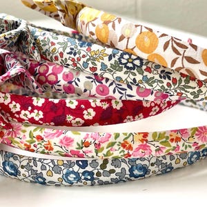 Liberty headband, floral print headband, hair accessory, girl&#39;s hairstyle, woman&#39;s hairstyle, Liberty accessory, girl&#39;s gift