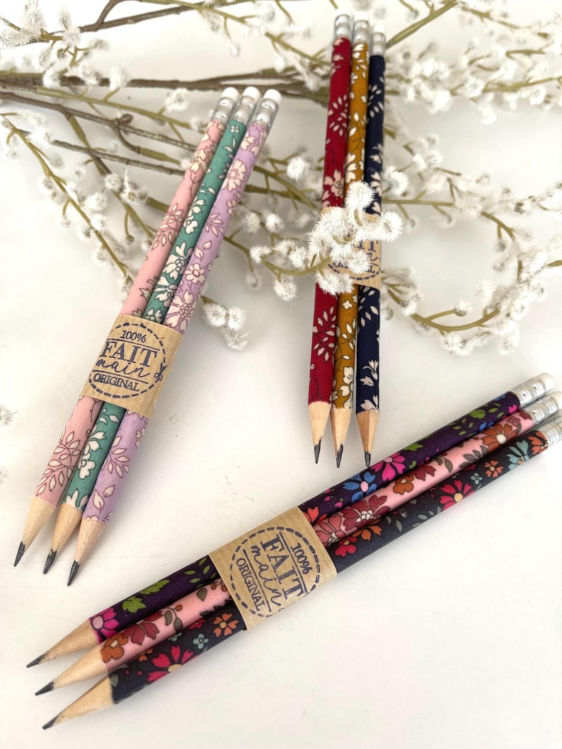 Liberty Pencils, Beautiful Pencils, Liberty of London Gift, Liberty of