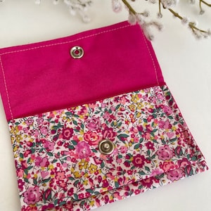 coin purse, card holder, liberty accessory, floral printed wallet, liberty, women's accessory, women's gift, party gift Emma& Georgina rose