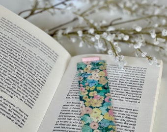 Bookmark, fabric bookmark, book accessory, reading accessory, women's gift, women's birthday gift, reader gift, gift made